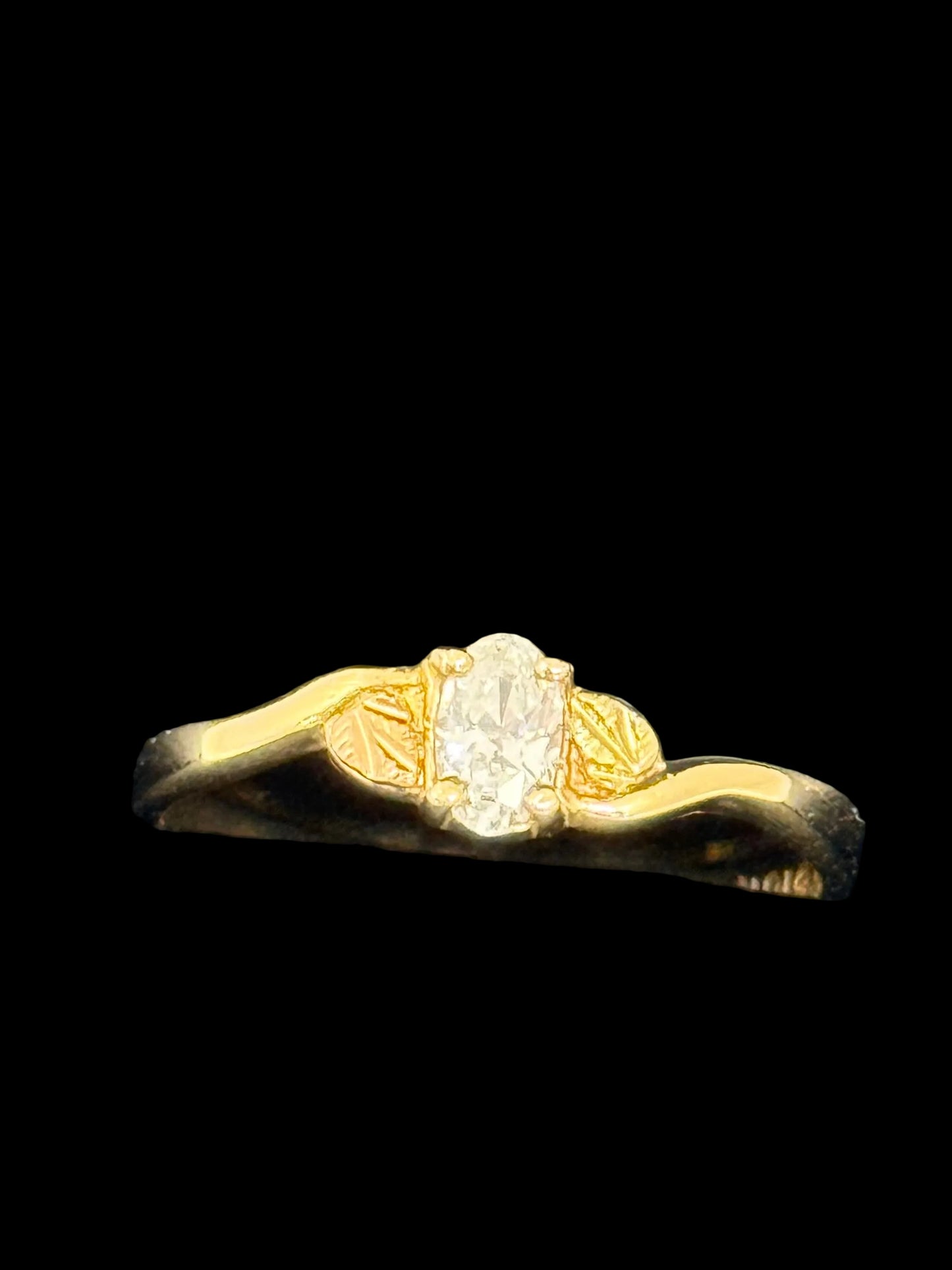 Black Hills Gold Cubic Zirconia Ring