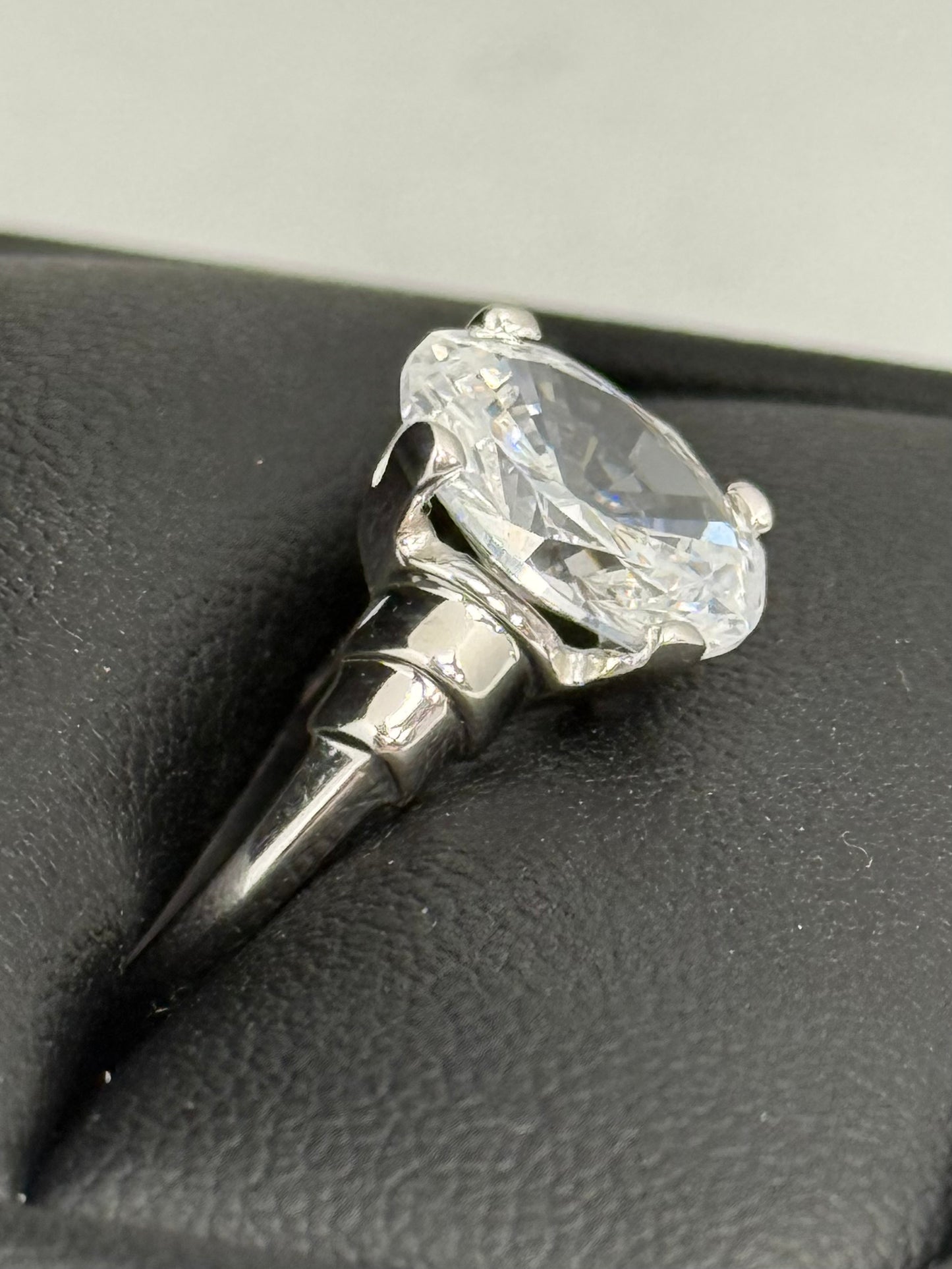 Oval Solitaire Cubic Zirconia