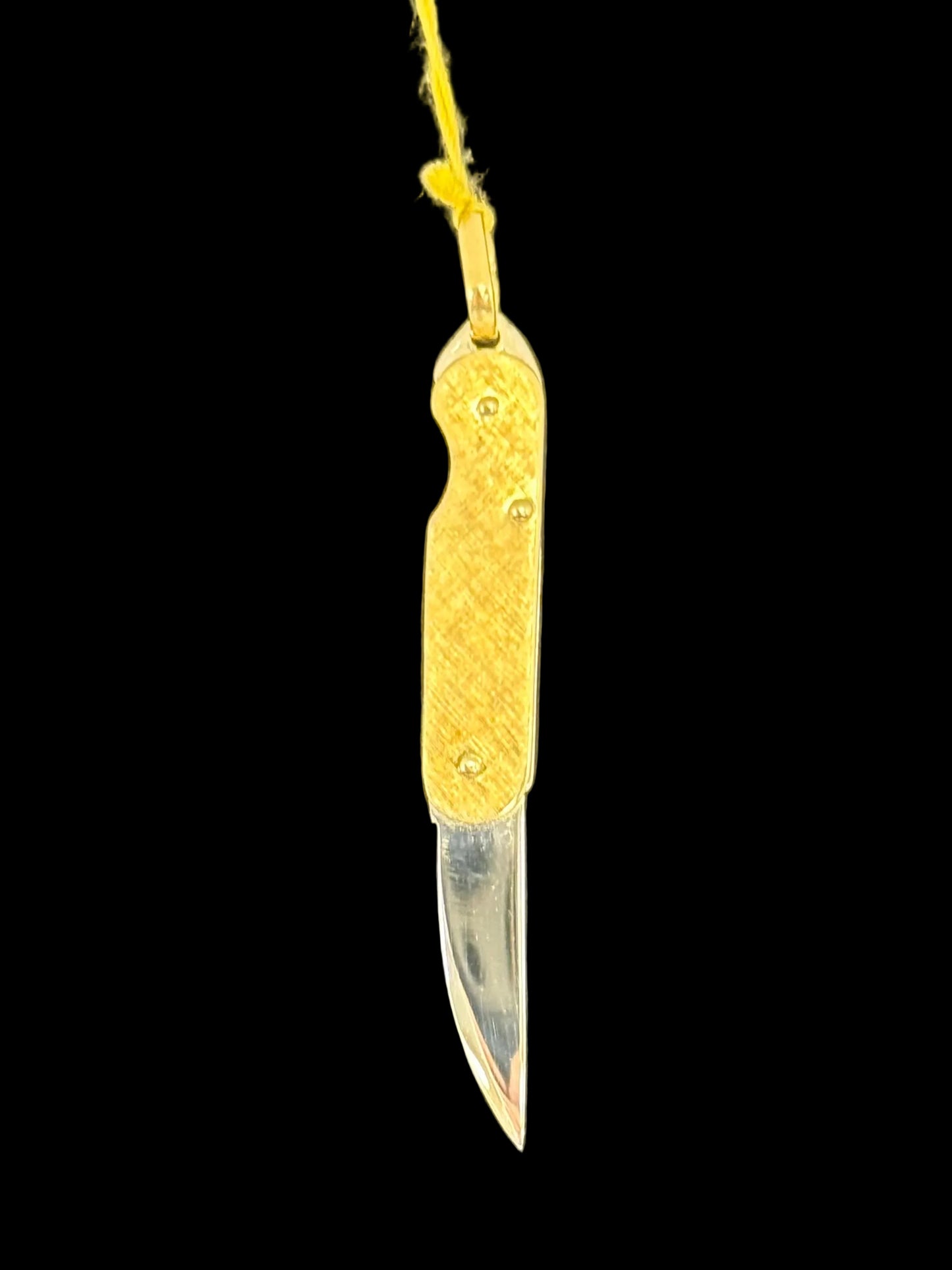 Gold Knife Pendant