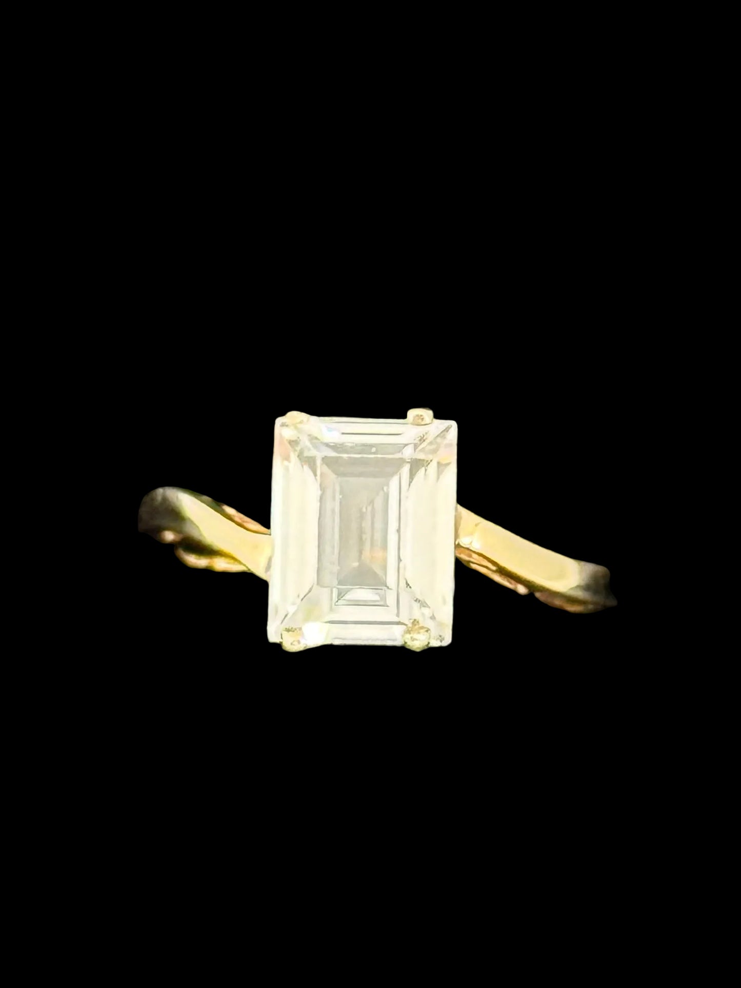 Cubic Zirconia Solitaire Ring