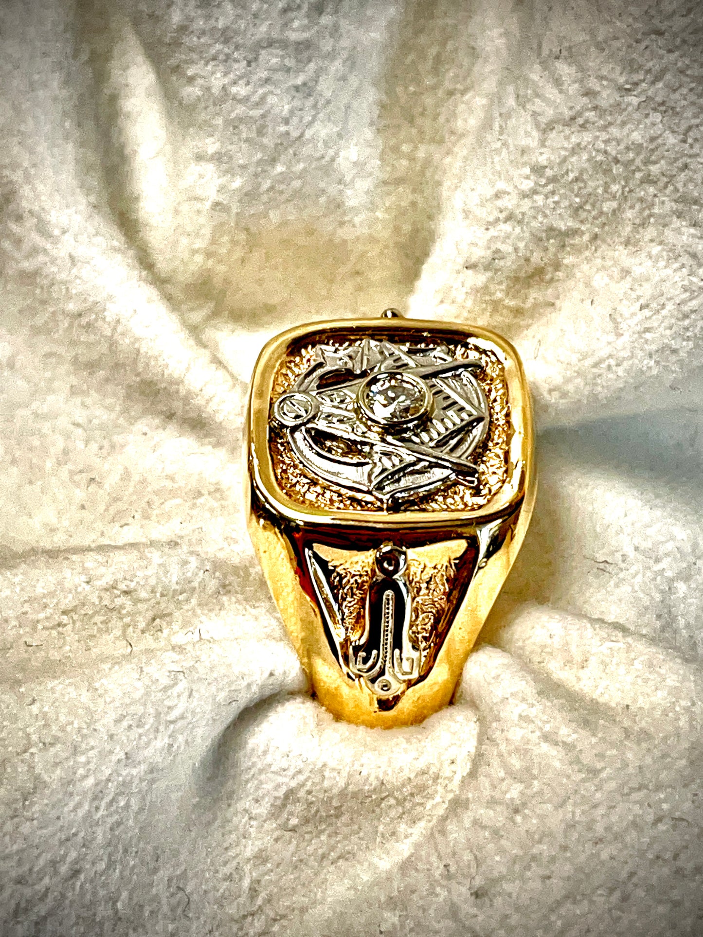 Masonic Diamond Ring