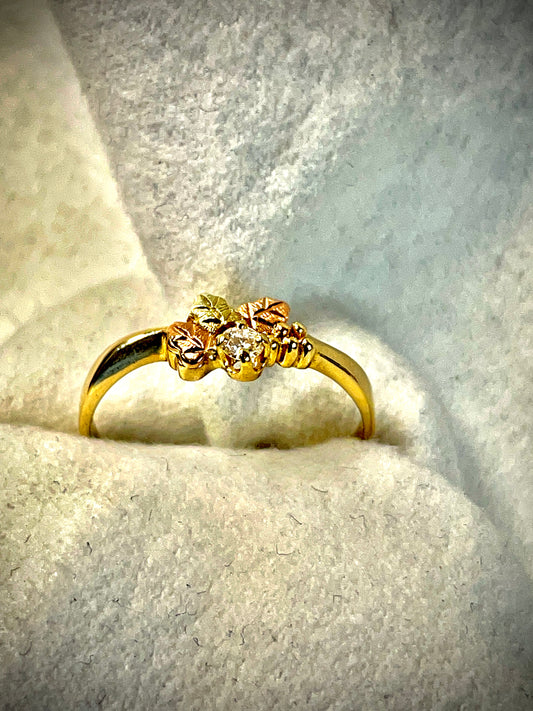 Black Hills Gold Diamond Ring